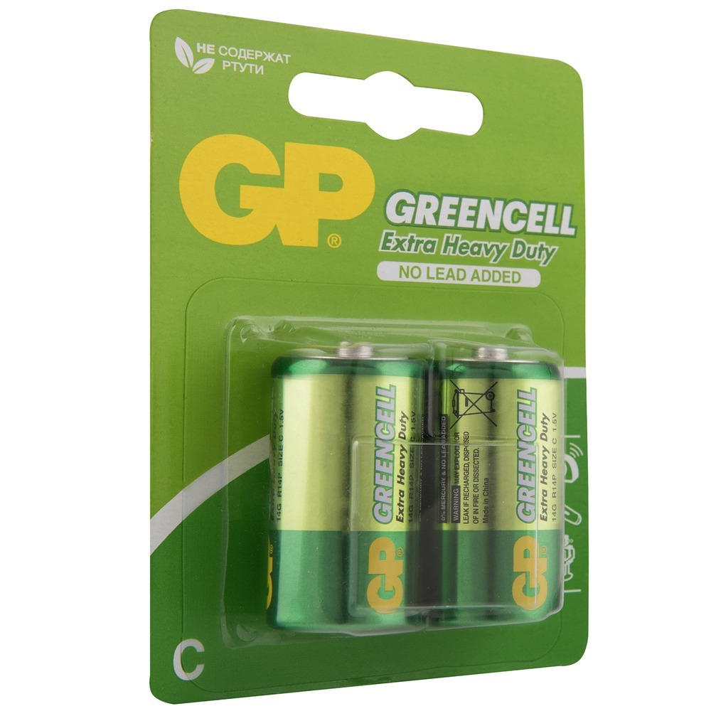 Батарейка R14 GP Extra Greencell (1шт.)