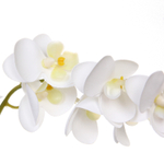 Цветочная композиция «Орхидея» 20*38см белая в керамическом горшке HL-15