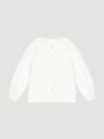ПРЕДЗАКАЗ Блузка с круглым воротником Mjölk Молочный