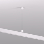 TR2124-WH Подвод питания для подвесного монтажа трека SMART BASE, АС 220-240V, IP20, 5м, белый, алюминий