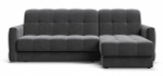 Угловой диван Босс Слип 160 Велюр Монолит серый