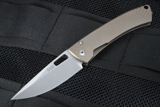 Складной нож Lion Steel "TISPINE" L/TS-1 BM c клинком из стали Uddeholm Elmax® SuperClean, рукоять титан