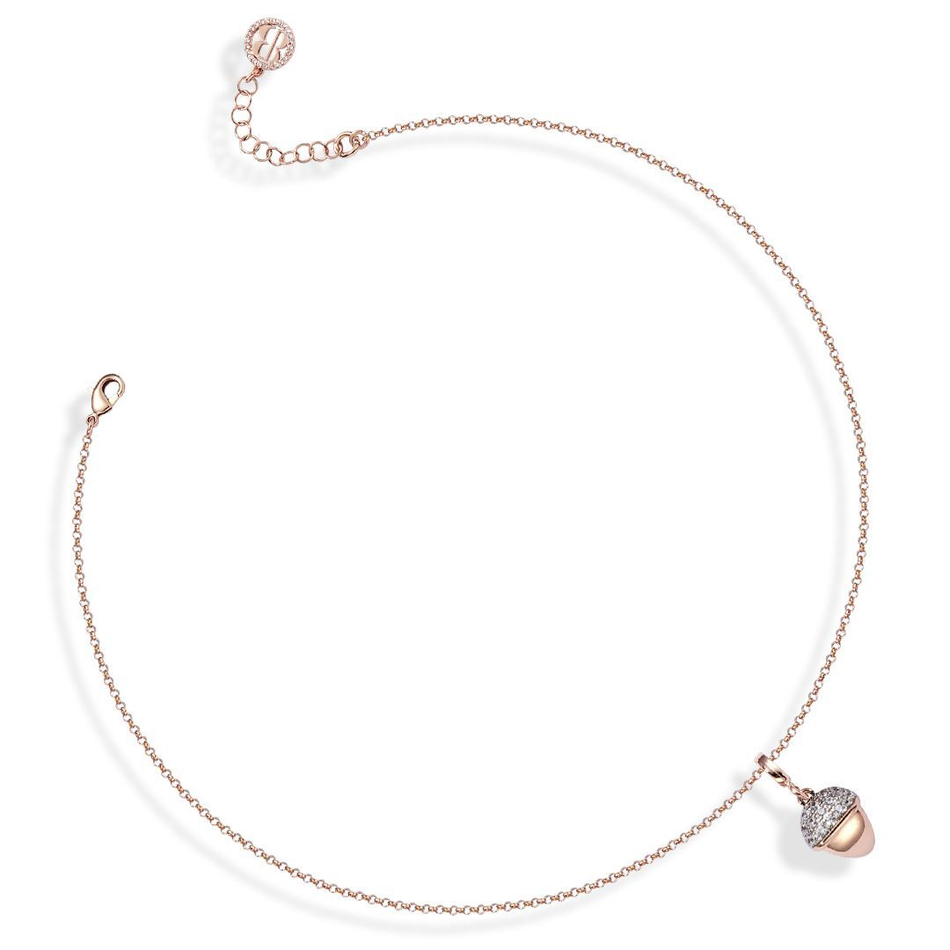 Колье Boccadamo Caleida KGR001RS RG с кристаллами Swarovski, покрытием золотом