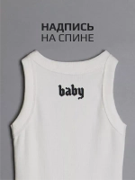 Летнее белое платье в сад для девочки