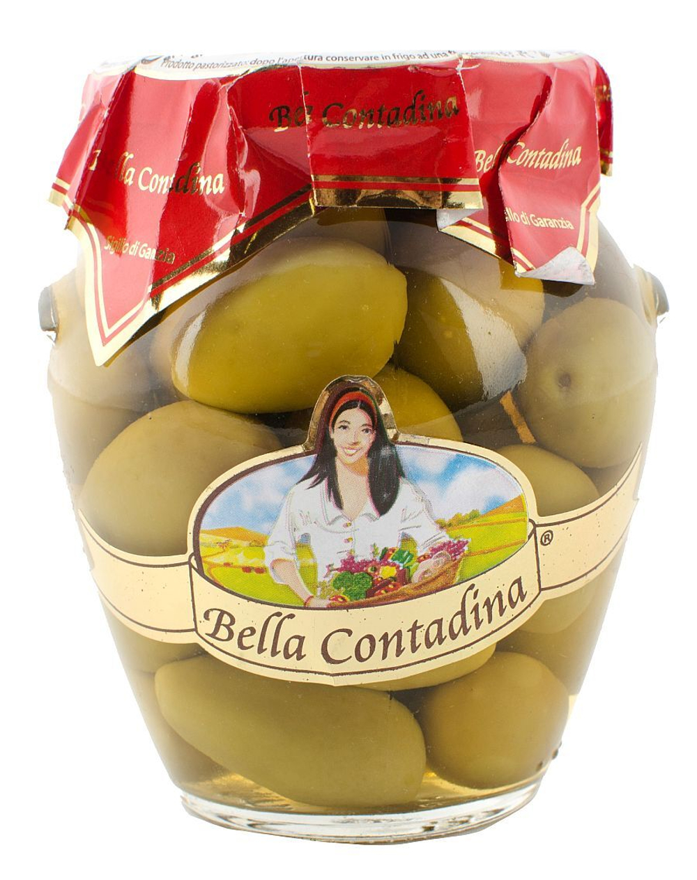 Оливки Bella Contadina гигант с косточкой 290 гр