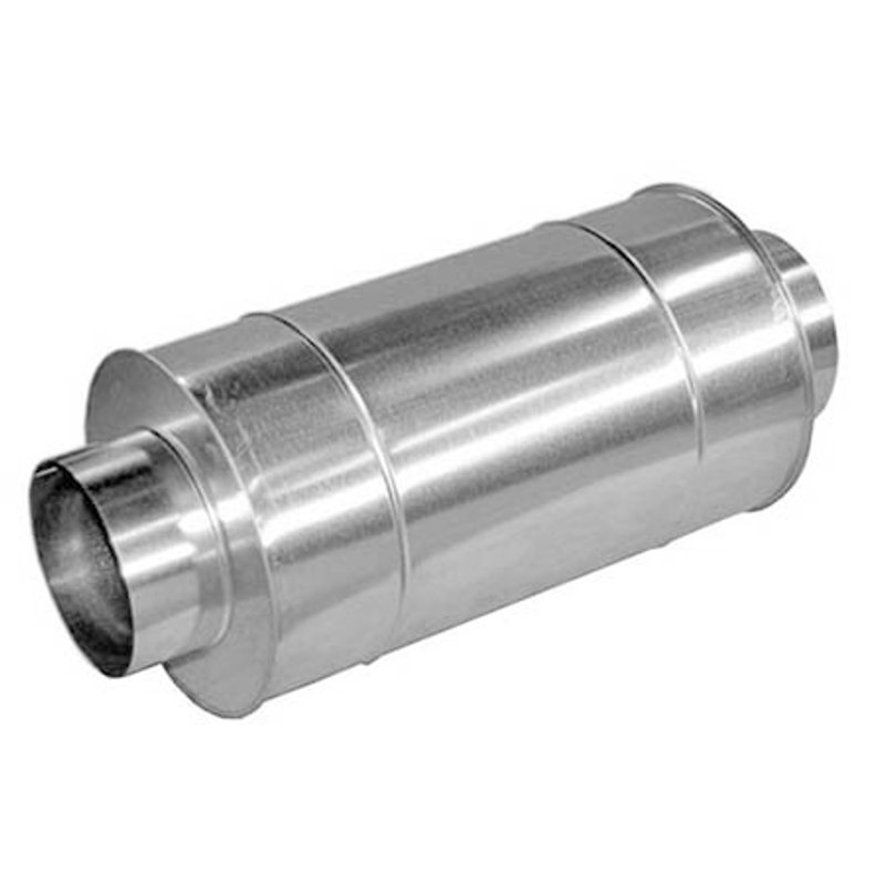Шумоглушитель круглый d=125/900 мм. оцинк. сталь