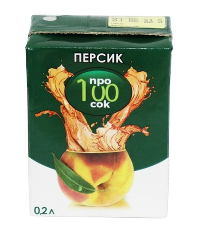 Про100 сок Персиковый  нектар  0,2л/27 ТУ
