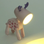Настольная лампа «Sweet - Жирафик» LED 5,5*5,5*9,6 см, батарейки AG3 0.2W, Розовый