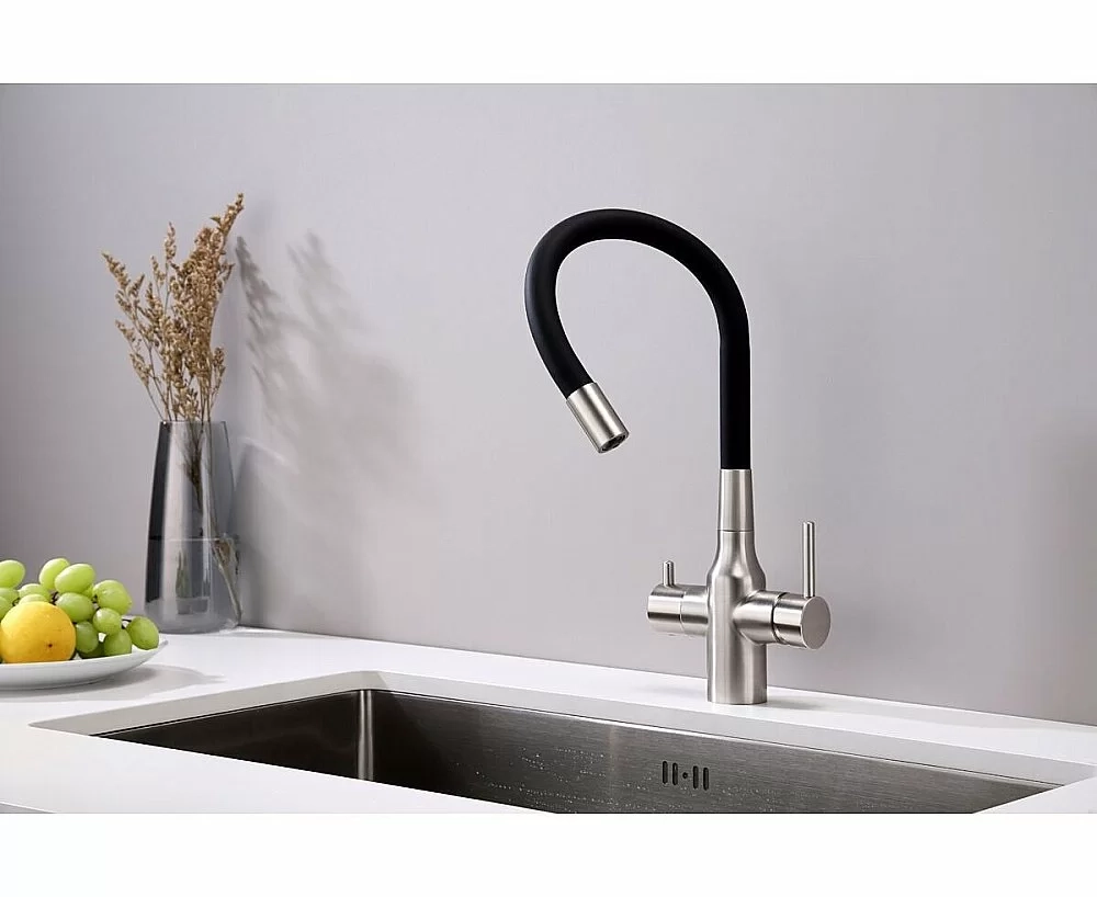 Смеситель для кухни Paulmark Salix Sa213419-BS брашированная сталь