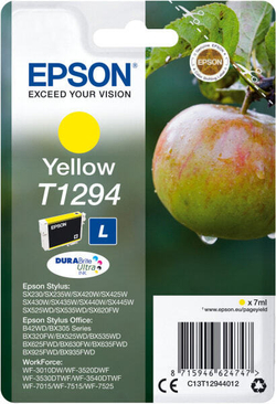 Картридж струйный желтый 1 шт Epson T1294 C13T12944022