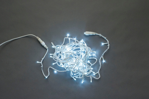 LED-PLS-200-20M-240V-W/W-F-W/O белая/белый провод/ белый FLASH (без силового шнура)