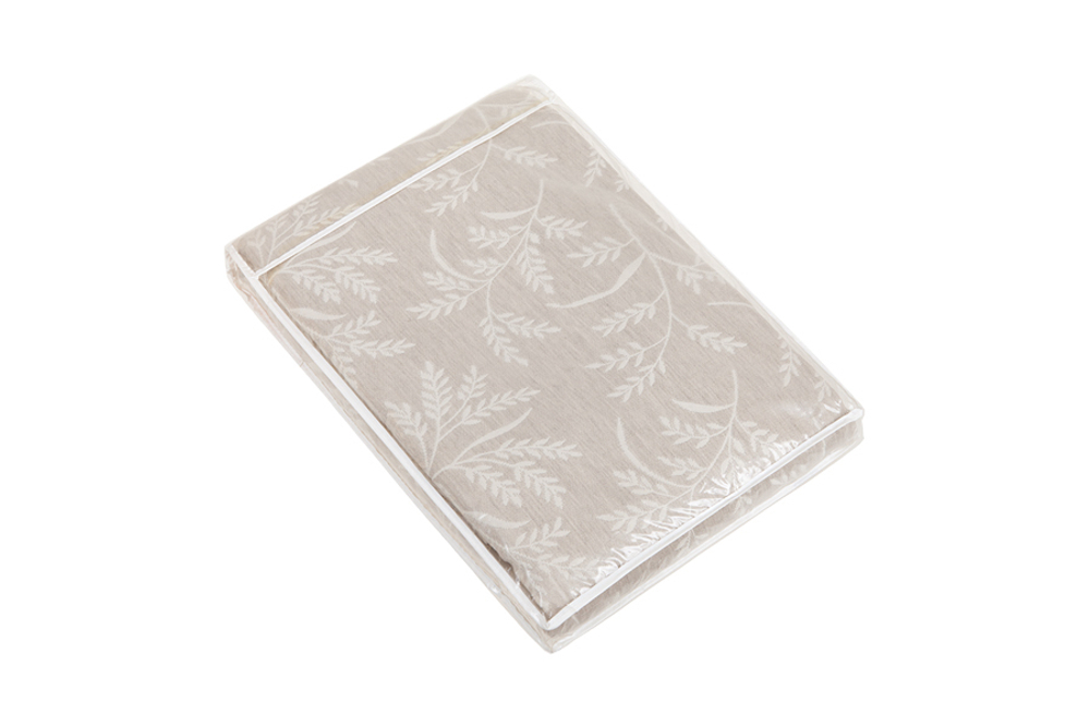 Покрывало 260x260 и 2 наволочки 47х47 Luxberry Sencha натуральный-белый