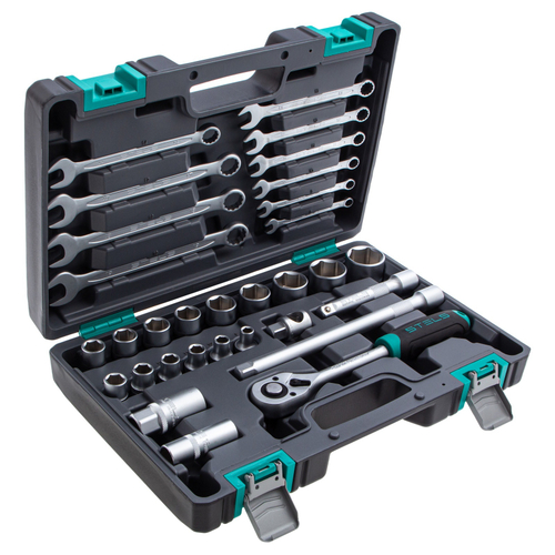 14102 Набор инструментов, 1/2", CrV, 31 предм.//Stels