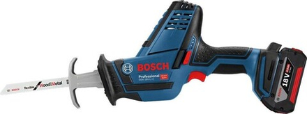 Пила сабельная аккумуляторная BOSCH GSA 18 V-LI C 0615990M3Y 1х4,0Ач, картон
