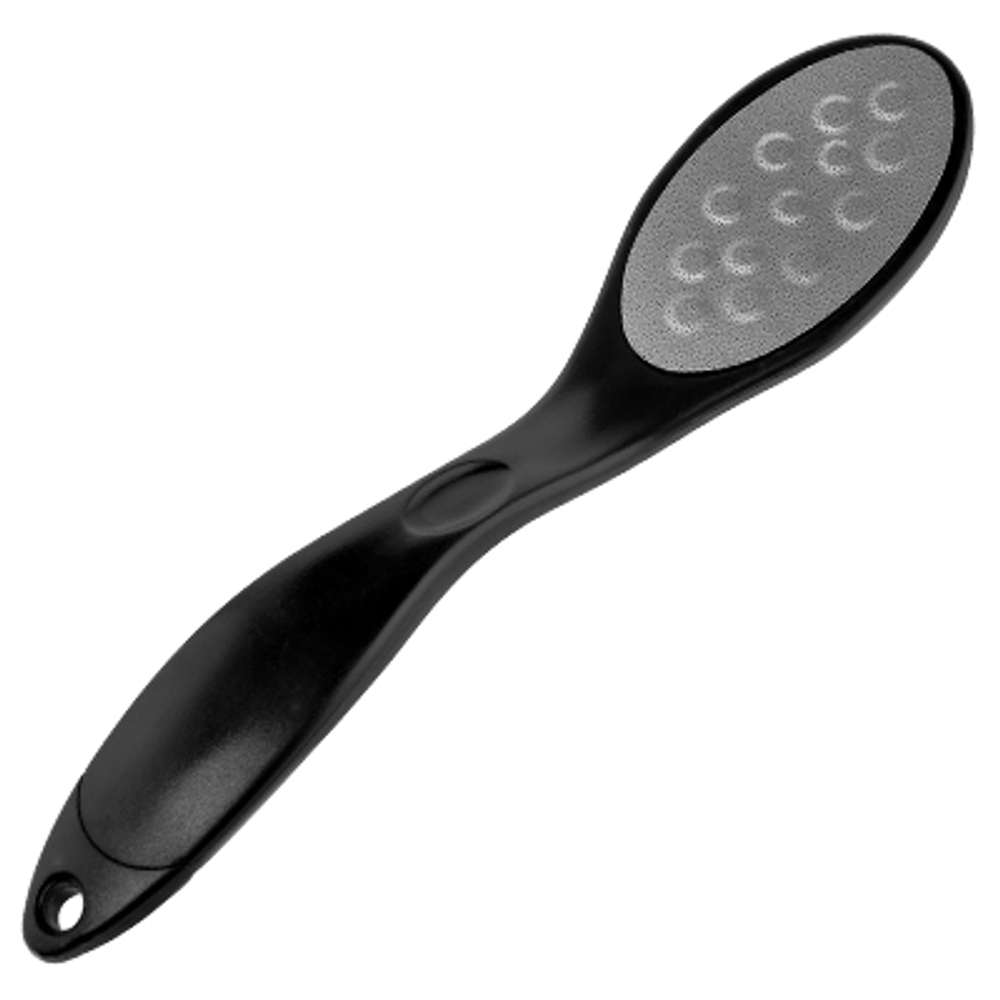 Пилка для стоп лазерная двухсторонняя, с изогнутой ручкой