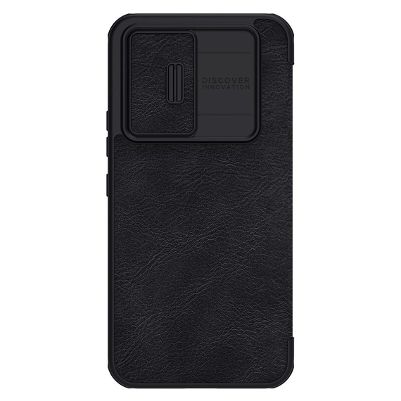 Кожаный чехол книжка от Nillkin для Samsung Galaxy A54 5G, серия Qin Pro Leather с защитной шторкой для камеры