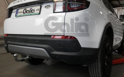 Фаркоп оцинкованный для Land Rover Discovery Sport 5-местная версия (с запасным колесом в багажнике) 2019- быстросъемное крепление шара, Galia.R107C