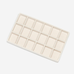 Органайзер для украшений №3, оттенок "Сливки", 210*120*24мм, велюр