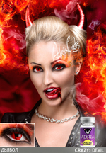 Карнавальные цветные линзы Adria Crazy (1 флакон, 1 линза)