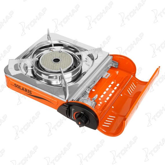 Плита газовая портативная SOLARIS в кейсе керамическая (TS-700) TOURIST