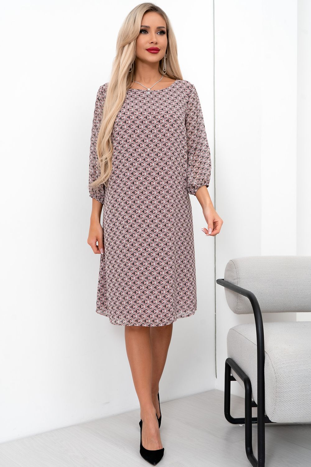 Платье Энджи (пудровый) Р11-2015/4 Nikol (Акция)