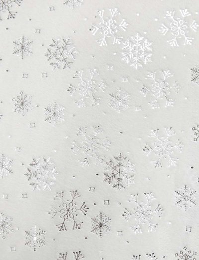 Велюр новогодний, 180 г/м2, ш. 155 см, белый