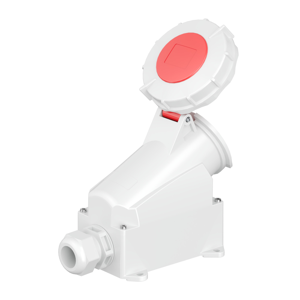 Розетка настенная WS IP67 32A 3P+E 400В 3h