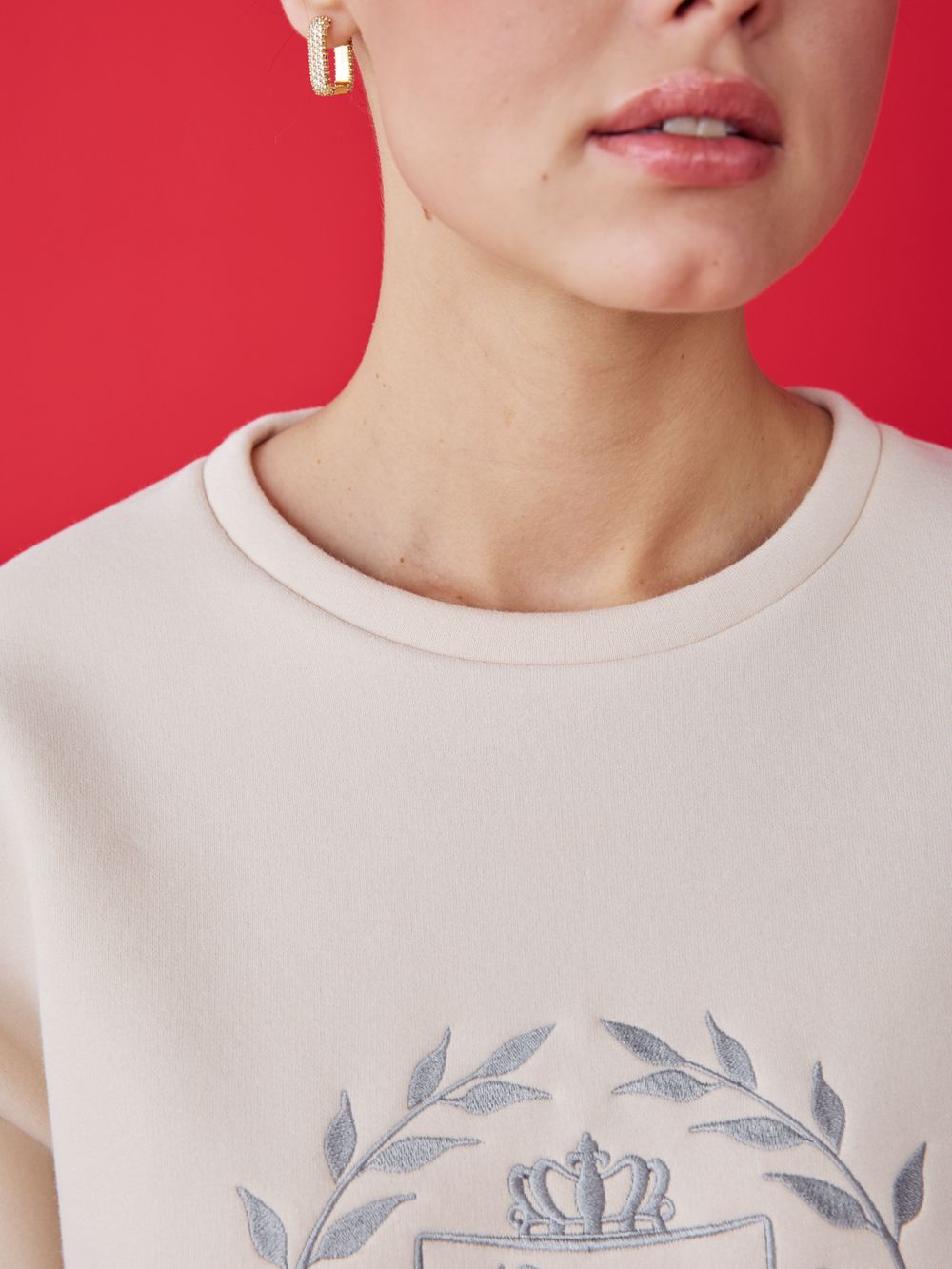 СВИТШОТ UNIVERSITY PASTEL BEIGE