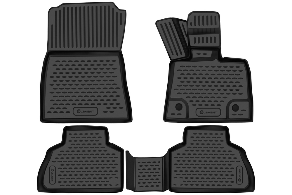 Коврики в салон для BMW X5 2018-, правый руль, Австралия, 4шт. (полиуретан) ELEMENT3D02466210K