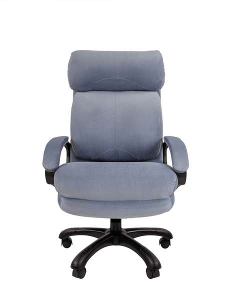 Кресло Chairman Home 505 Россия ткань Т-71 голубой (черный пластик)