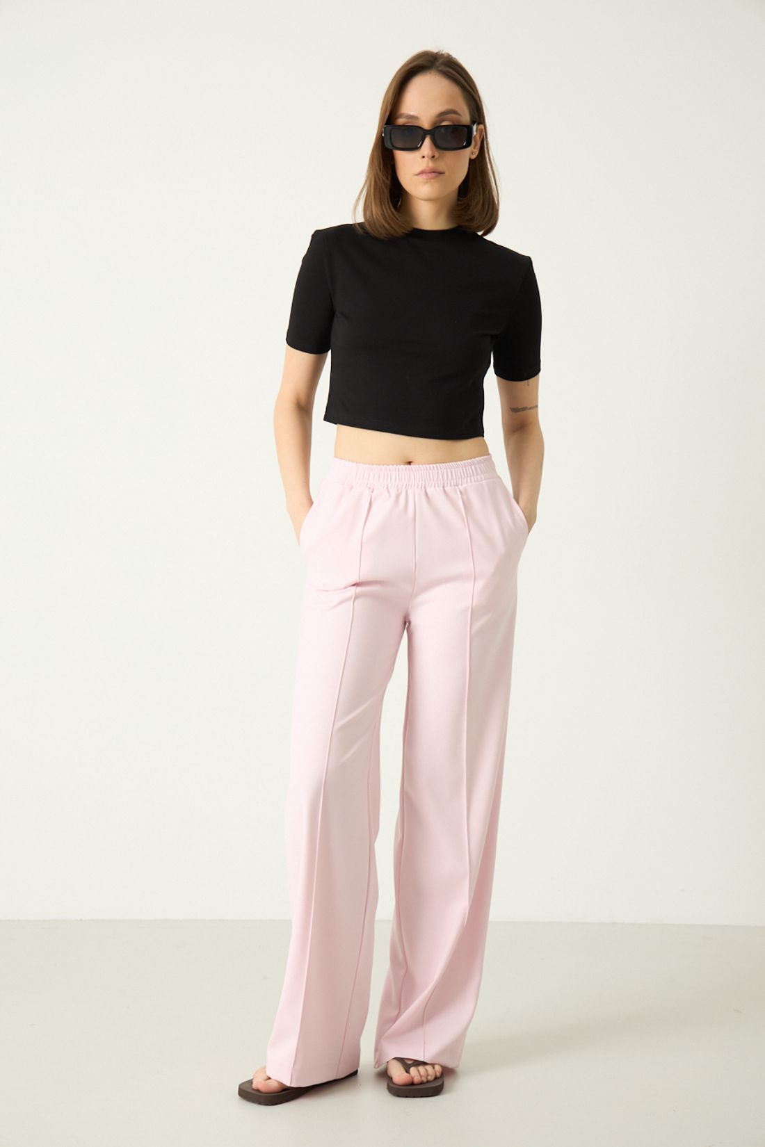 Брюки R2062 светло-розовый / 40