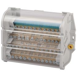 Шинный распределительный блок ЭРА NO-224-72 ШРБ-160А 4 шины 8х7+4х9+1х12 | Шинные распределительные блоки ШРБ