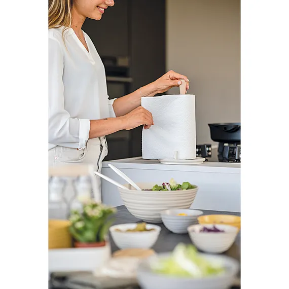 Держатель для бумажных полотенец tierra, 30,5 см, молочный