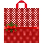 Пакет ПЭ с петлевой ручкой 44+6см(Елочки-горошки) НГ Тико (х50)