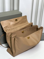 Сумка Balenciaga Rodeo кожаная бежевая на плечо