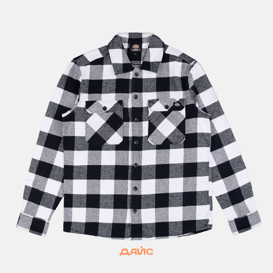 Рубашка мужская Dickies Sacramento Long Sleeve Shirt артикул:WLR23BLK - купить в магазине Дайс