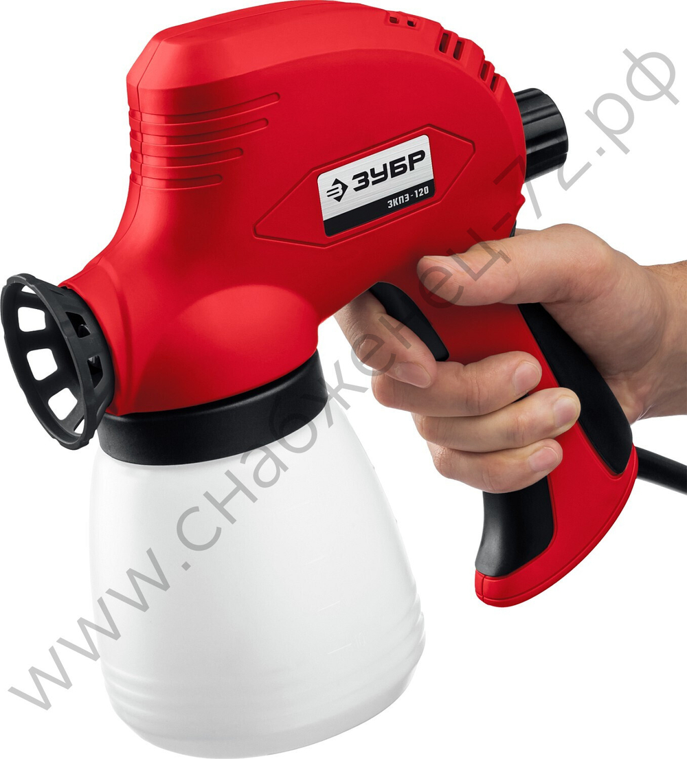 ЗУБР 120 Вт, краскопульт электрический, безвоздушный (ЗКПЭ-120)