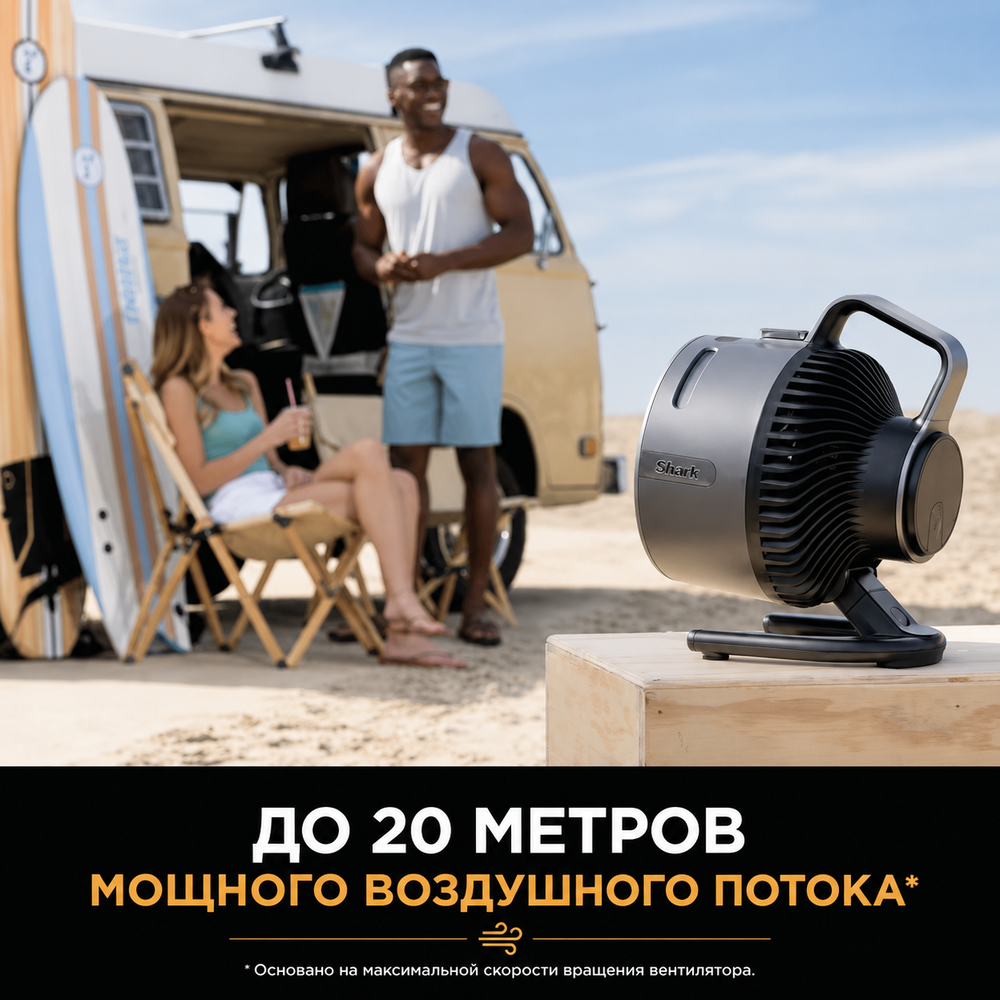 Вентилятор универсальный Shark FA050EU серый