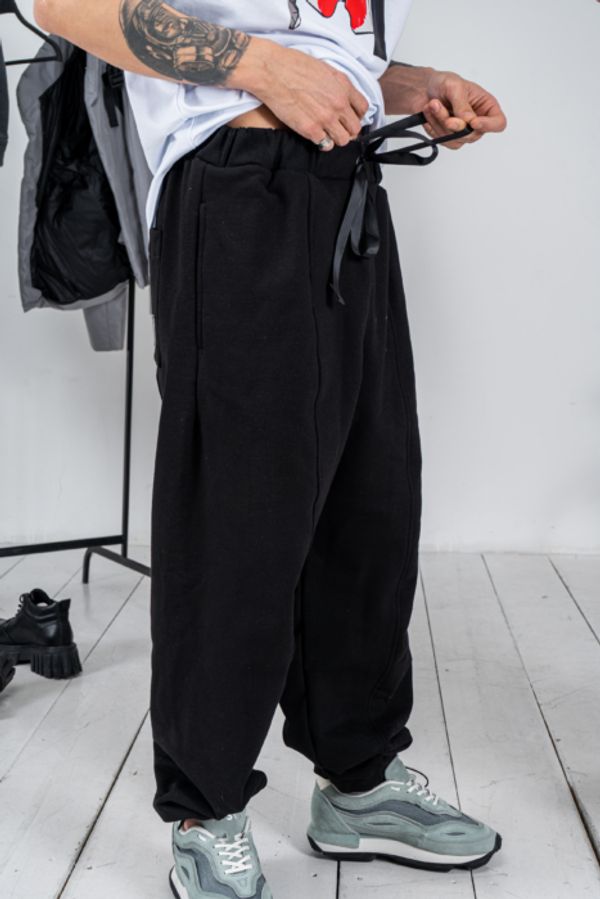 Брюки Katame Хлопок плотные футер черные - фото 1