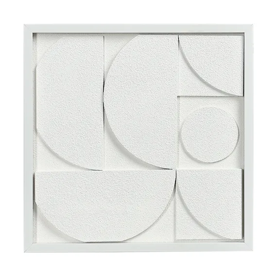 Панно декоративное с эффектом 3d minimalism, с белой рамой, 40х40 см