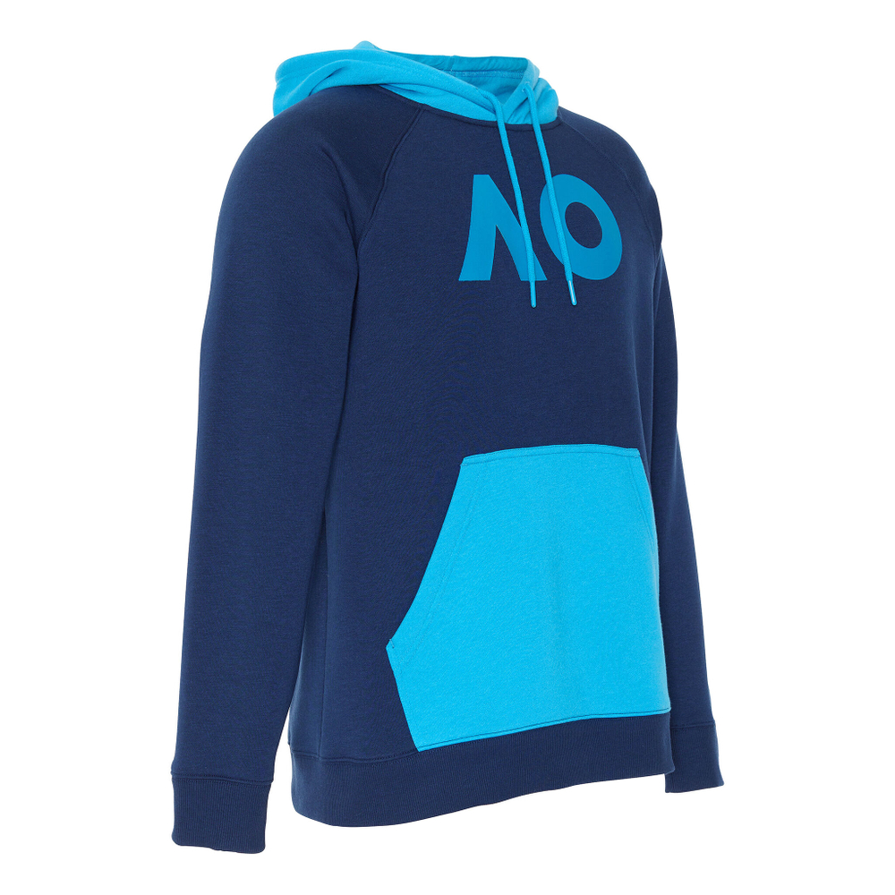 Мужская кофта теннисная Australian Open AO Colour Block Hoody Men - Dark Blue, Blue