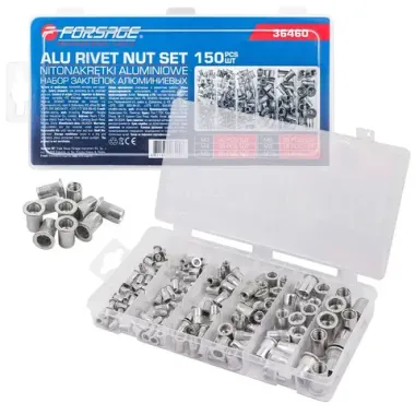 Набор заклепок алюминиевых 150шт. Forsage F-36460