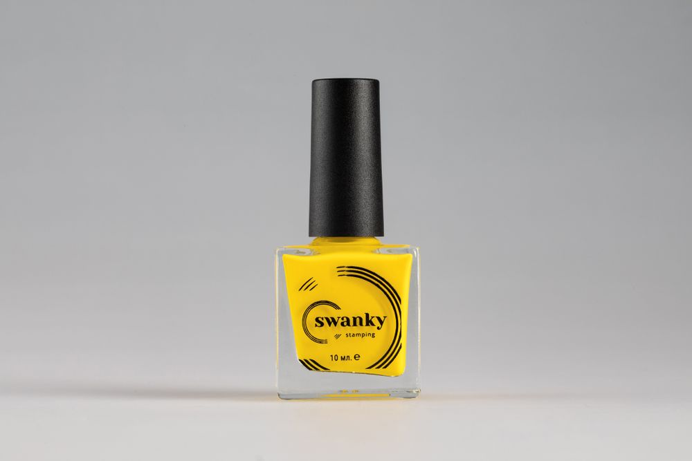 Лак для стемпинга Swanky Stamping №006, желтый, 10 мл.