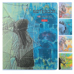 Тетрадь А5ф, 48л. клетка 65г/кв.м на скобе мат.ламин. 5 диз.в блистер скругл.углы "Притяжение" (Хатбер)