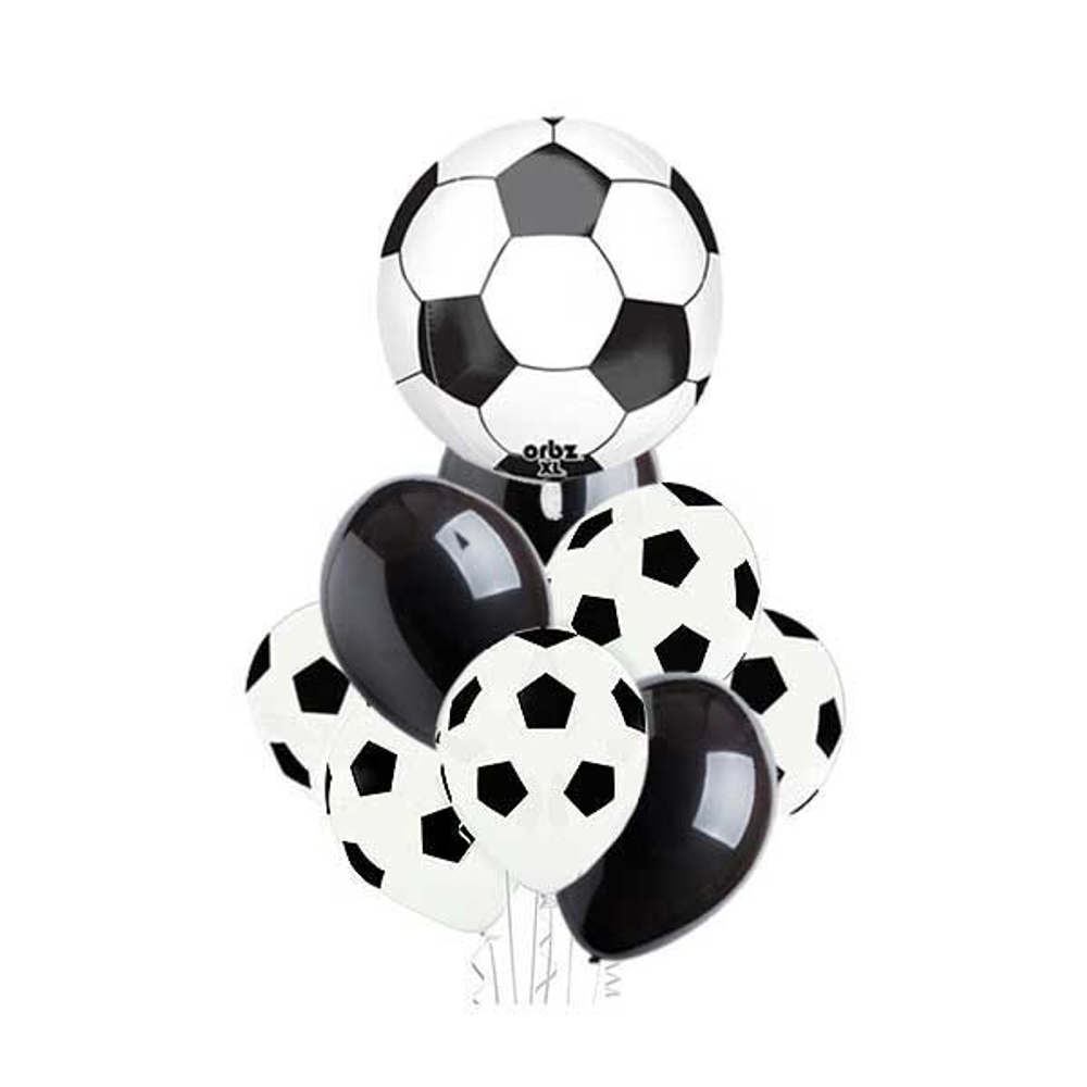 Фонтан из шаров "Футбольный мяч"