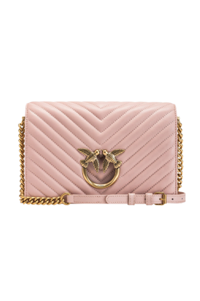 CLASSIC LOVE BAG CLICK CHEVRON – pink