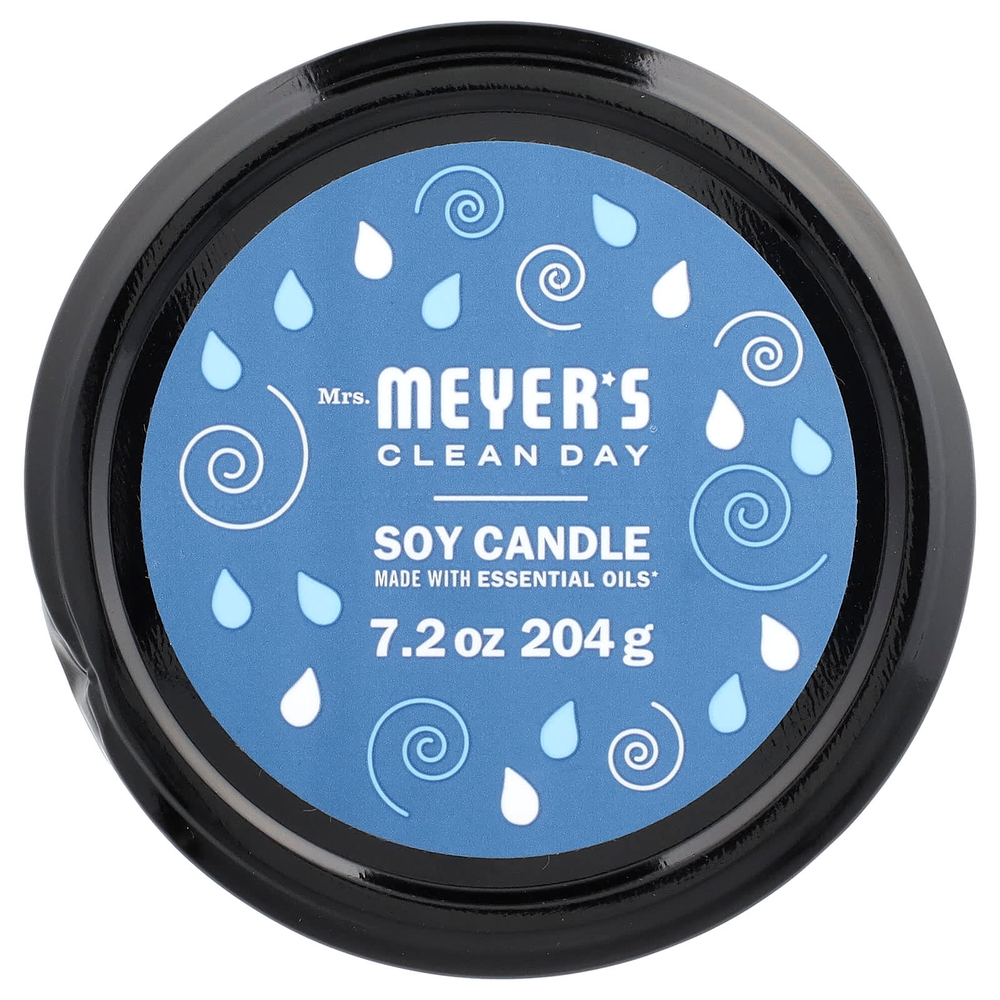Mrs. Meyers Clean Day, ароматическая соевая свеча, дождевая вода, 204 г (7,2 унции)