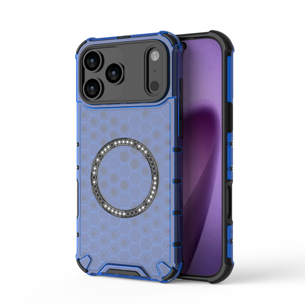 Прозрачный чехол Honeycomb Magnetic Case для iPhone 17 Pro Max
