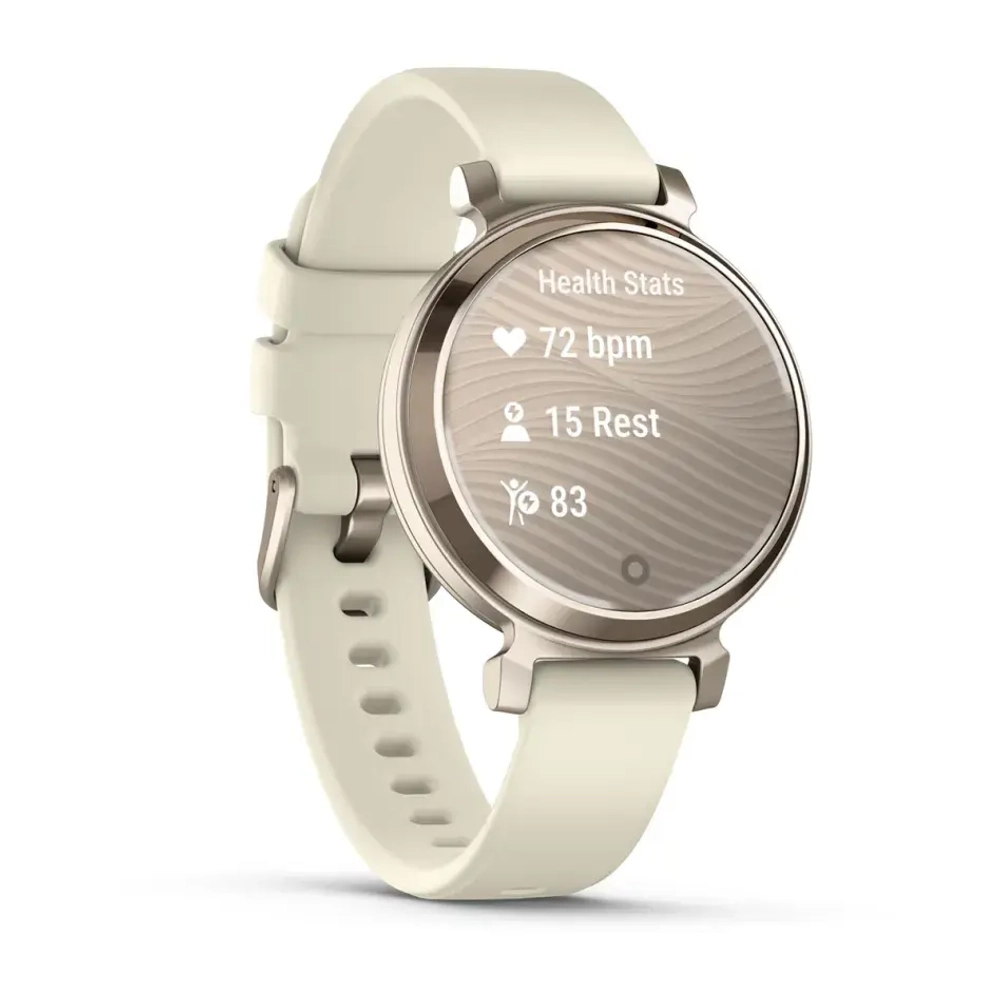 Смарт Часы Garmin Lily 2 Кремово-золотой с кокосовым силиконовым браслетом