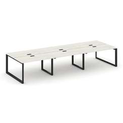 Style Project Рабочая станция двухсторонняя SN-59O.DRS-083 Дуб Наварра/Металл Черный/Черный Заглушка